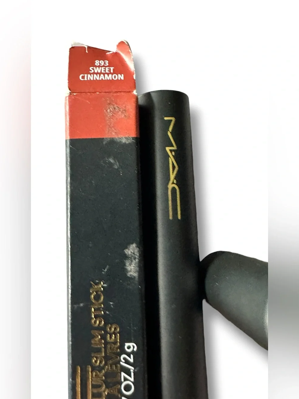 MAC Powder Kiss Velvet Blur Slim Stick Lipstick in 893 Sweet Cinnamon FALL NIB